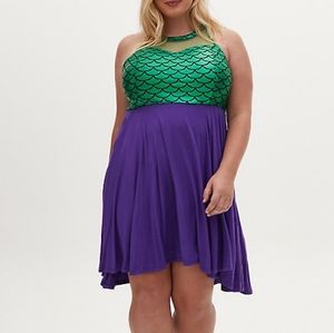 〰️Torrid〰️ Disney Ariel Little Mermaid Dress 0X